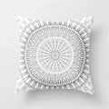 Axyaa Geometric Pillow Covers: Modern Grey Polyester Throw Pillow Cover