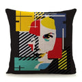 Luxury Abstract Art Pattern Pillow Cover by Axyaa - 45x45cm
