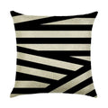 Axyaa Abstract Geometry Linen Pillowcase 45*45cm Square Home Sofa Decor Cover
