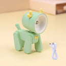 Axyaa Mini USB Rechargeable Cartoon Night Light - Bedroom Desktop Ornament & Ambient Light