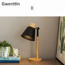 Axyaa Nordic Iron Wood Table Lamps Living Room Bedroom Modern Luminaire