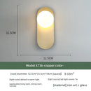 Axyaa Modern Glass Wall Sconce Bedside Lamp for Bedroom, Living Room & Staircase