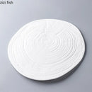 Axyaa 9.5" Ceramic Dinner Plate - Restaurant Quality Steak & Dessert Plate