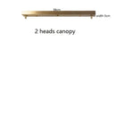 Axyaa Retro Copper Glass LED Pendant Light for Bedroom & Dining Room