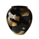 Axyaa Gold Foil Ceramic Vase for Flower Arrangements & Home Decor