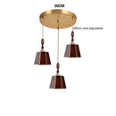 Axyaa Glass LED Pendant Lights: American Vintage Style for Dinning, Living Room & Bedroom