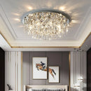 Axyaa Crystal LED Ceiling Lamp for Luxury Living Room and Bedroom Lighting
