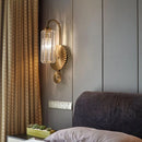 Luxury Gold Crystal LED Wall Light by Axyaa for Living Room & Bedroom Decor