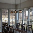 Axyaa Modern Glass Pendant Lights Chandelier for Dining Bedroom Kitchen Restaurant Bar