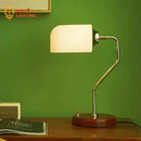 Axyaa Vintage Medieval Solid Wood Table Lamp LED E27 Desk Lights - Classical Bauhaus Style