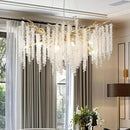 Axyaa Crystal Branch Chandelier - Modern & Elegant Lighting for Living Room & Restaurant