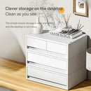 Axyaa 6-Tier Desk Organizer with Drawers - Office and Cosmetic Storage
