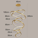 Axyaa Nordic Home Stair Chandelier Pendant Light for Living Room Bedroom Dining Room