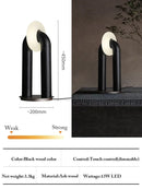 Axyaa Modern Wooden Table Lamp LED Lighting, High-end Artistic Decor Ornament