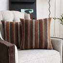 Axyaa Bohemian Textured Striped Throw Pillow Cover for Sofa Bed