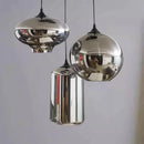 Nordic-Style Ash Glass Island Table & Pendant Lamp Set by Axyaa