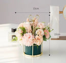 Ceramic Vase for Home Decor - Axyaa Desktop Ornament & Flower Pot
