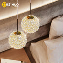 Axyaa Luxury Crystal Ball Pendant Chandelier for Bedroom and Bar Decor