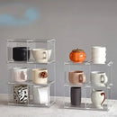 Axyaa Clear Acrylic Cup Display Organizer Kitchen Storage Stand