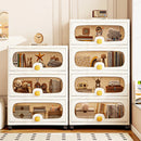 Axyaa 6-Layer Large-Capacity Cabinet with Wheels: Easy Assembly for Kitchen/Bathroom/Living Room