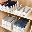 Axyaa Clothes Storage Board Stackable Organizer Rack - 5PCS Layered Folding for Wardrobe
