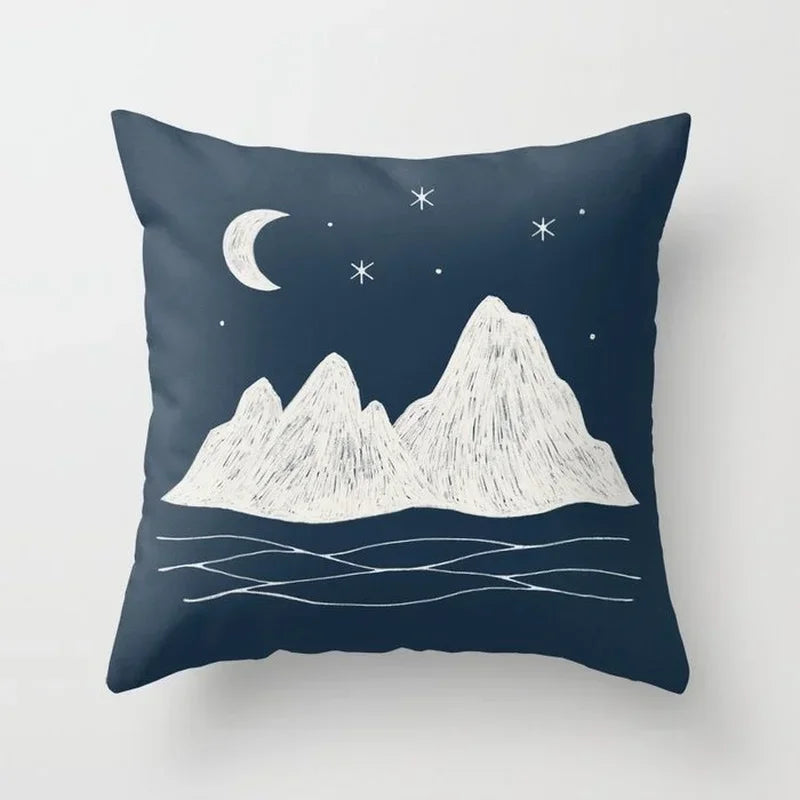 Axyaa Abstract Oil Painting Cushion Covers – Modern Art Home Decor Pillow