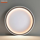 Axyaa Nordic LED Ceiling Lamp - Minimalist Black White Lighting