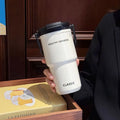 Axyaa Stainless Steel Double Drinking Thermos Vacuum Tumbler with Straw Cup