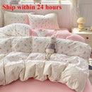 Axyaa Cloud Cotton Lace Summer Quilt Set - Single Thin Cool Quilt