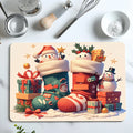 Axyaa Kitchen Draining Mat Santa Super Absorbent Quick Dry Bathroom Drain Pad