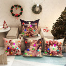 Axyaa LED Christmas Pillowcase - Santa Claus Fawn Design for Festive Home Decor