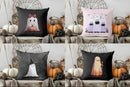 Axyaa Cute Ghost Pumpkin Halloween Pillow Cover