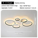 Nordic Style Modern Ceiling Lamp Set by Axyaa for Living Room and Bedroom