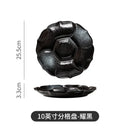 Axyaa Ceramic Sushi Vegetable Fruit Plate, Four Grid Divided Plate