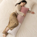 Axyaa Solid Leg Pillowcase for Side Sleepers, Removable Cover, Knee Support, Various Sizes