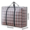 Axyaa Stripe Woven Bag: Large Capacity Storage & Organization Solution