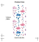 Axyaa Cloud Rain Star Geometric PVC Tile Sticker for Home Decor