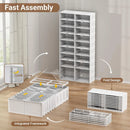 Axyaa Heavy Duty Shoe Storage Box Organizer for Entryway, 9 Tiers Stackable Cabinet