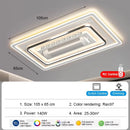 Axyaa Smart LED Ceiling Fan Light for Modern Home Decor, Remote Control Included