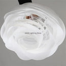 Axyaa White Rose Pendant Chandelier for Kitchen Island Bedroom Romance