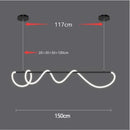 Axyaa Minimalist LED Pendant Chandelier for Dining Table and Bar Counter