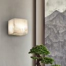 Axyaa Cube Marble Wall Lamp LED Sconce for Luxury Living spaces
