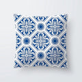 Axyaa Simple Modern Blue Pillowcase for Home Decor