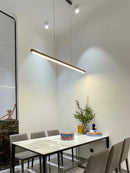 Axyaa Modern Linear Pendant Lights for Dining Room Kitchen Bar Lighting