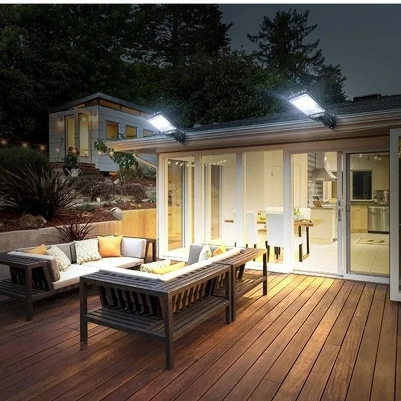 Axyaa Solar Motion Sensor Security Light for Outdoor Garden and Pathway