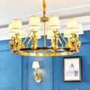 Axyaa Crystal & Copper Chandeliers: Modern Minimalist Lighting for Living Rooms & Bedrooms