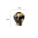 Axyaa Golden Foil Porcelain Vase | Modern Ceramic Table Decor & Plant Pot