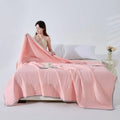 Axyaa Summer Cool Quilt Cold Silk Solid Color Single Double Air Conditioner Quilt
