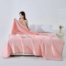 Axyaa Summer Cool Quilt Cold Silk Solid Color Single Double Air Conditioner Quilt