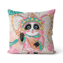 Axyaa Panda Print Cushion Cover - Super Soft Chinese Style Pillowcase - Home Decor Pillow